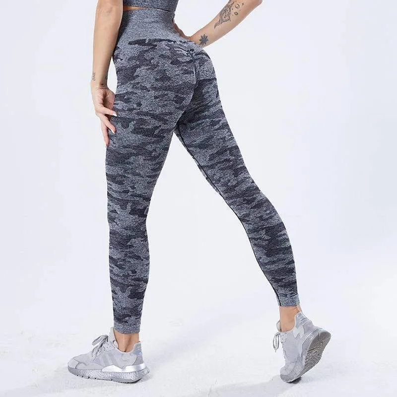 Full Camo High Waist Fitness Leggings