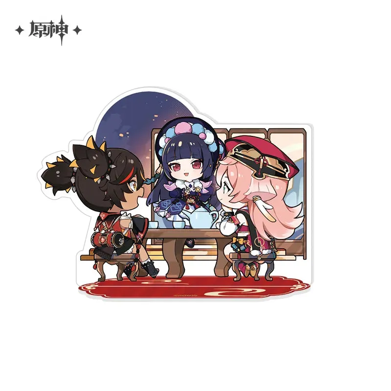 Genshin Impact - The Exquisite Night Chimes Serier Chibi Mini Badge & Acrylic Stand miHoYo