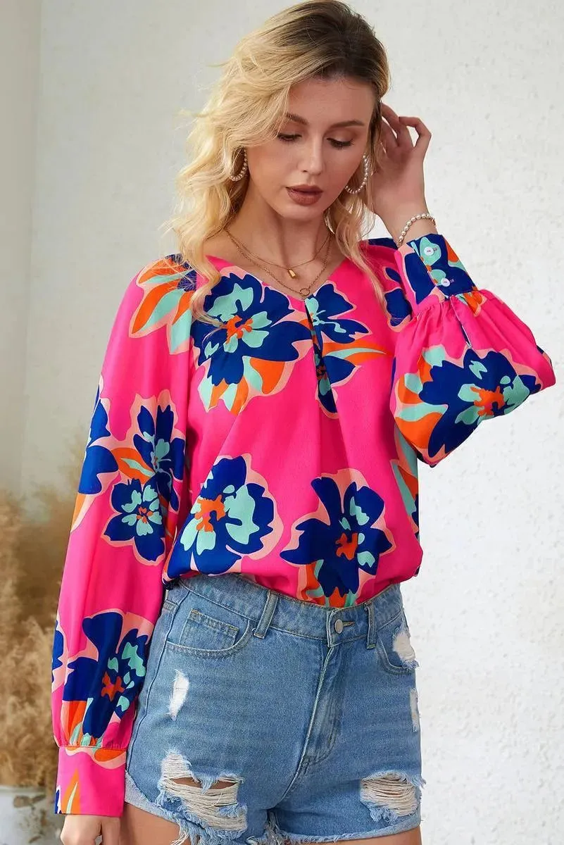 Get Noticed with a Stunning Multicolor Floral Blouse