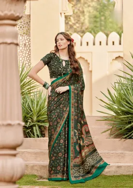 Green Exquisite Designer Sarees