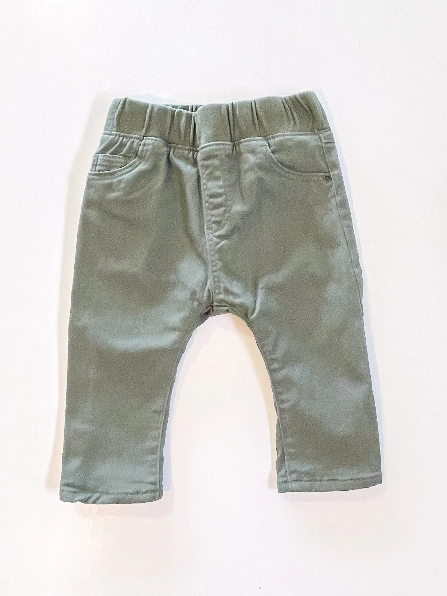 H&M chino pull up joggers (3-6m)