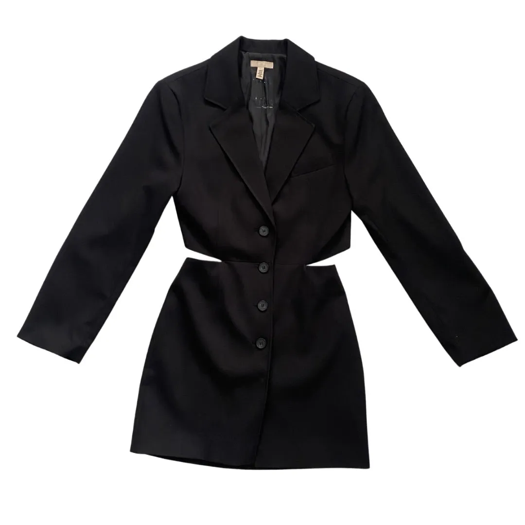 H&M Cutout Blazer Dress Black SIZE XS