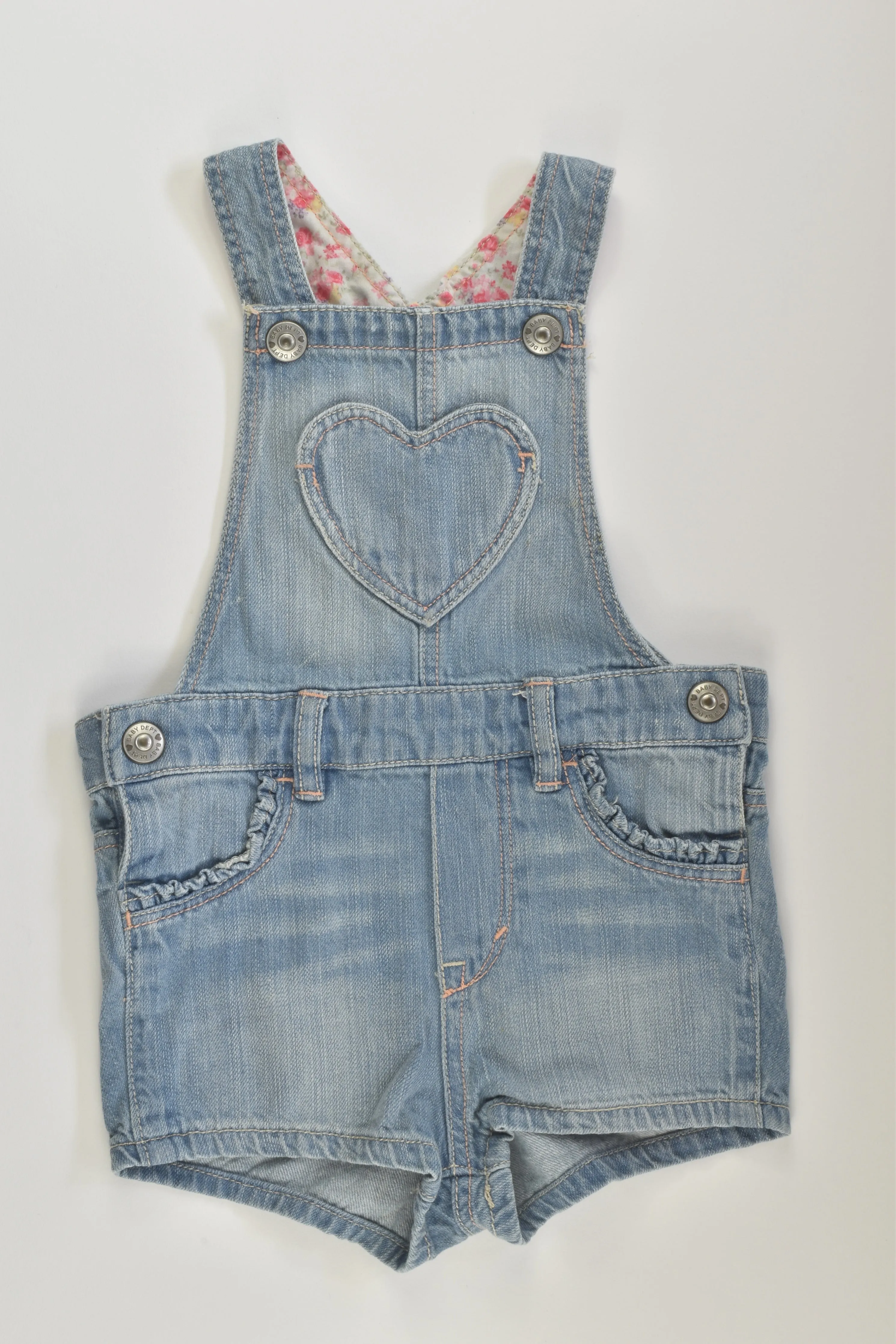 H&M Size 00 Short Denim Overalls