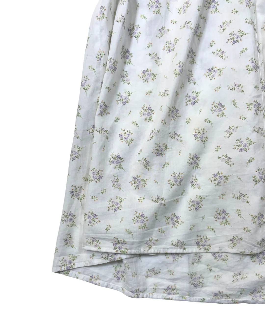 H&M White Floral Smock Dress