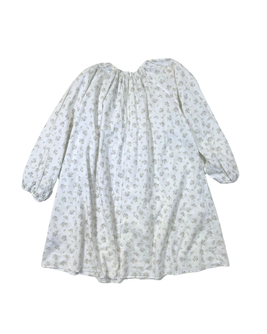 H&M White Floral Smock Dress