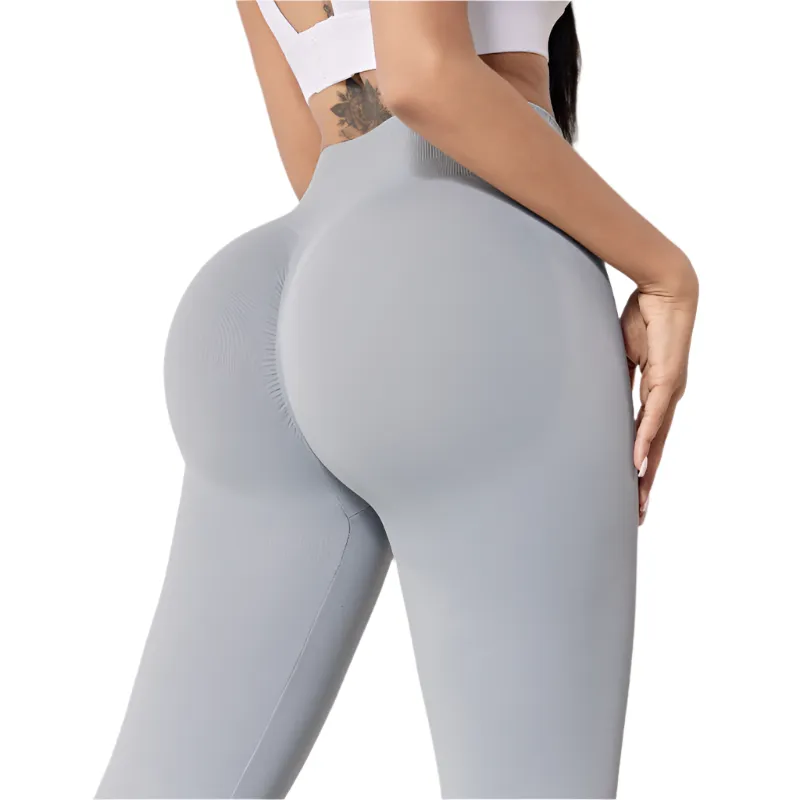 High-Waist Stretch Fitness Pants – Peach Butt Lifting Leggings