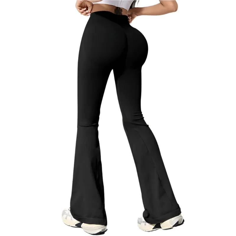 High-Waist Stretch Fitness Pants – Peach Butt Lifting Leggings