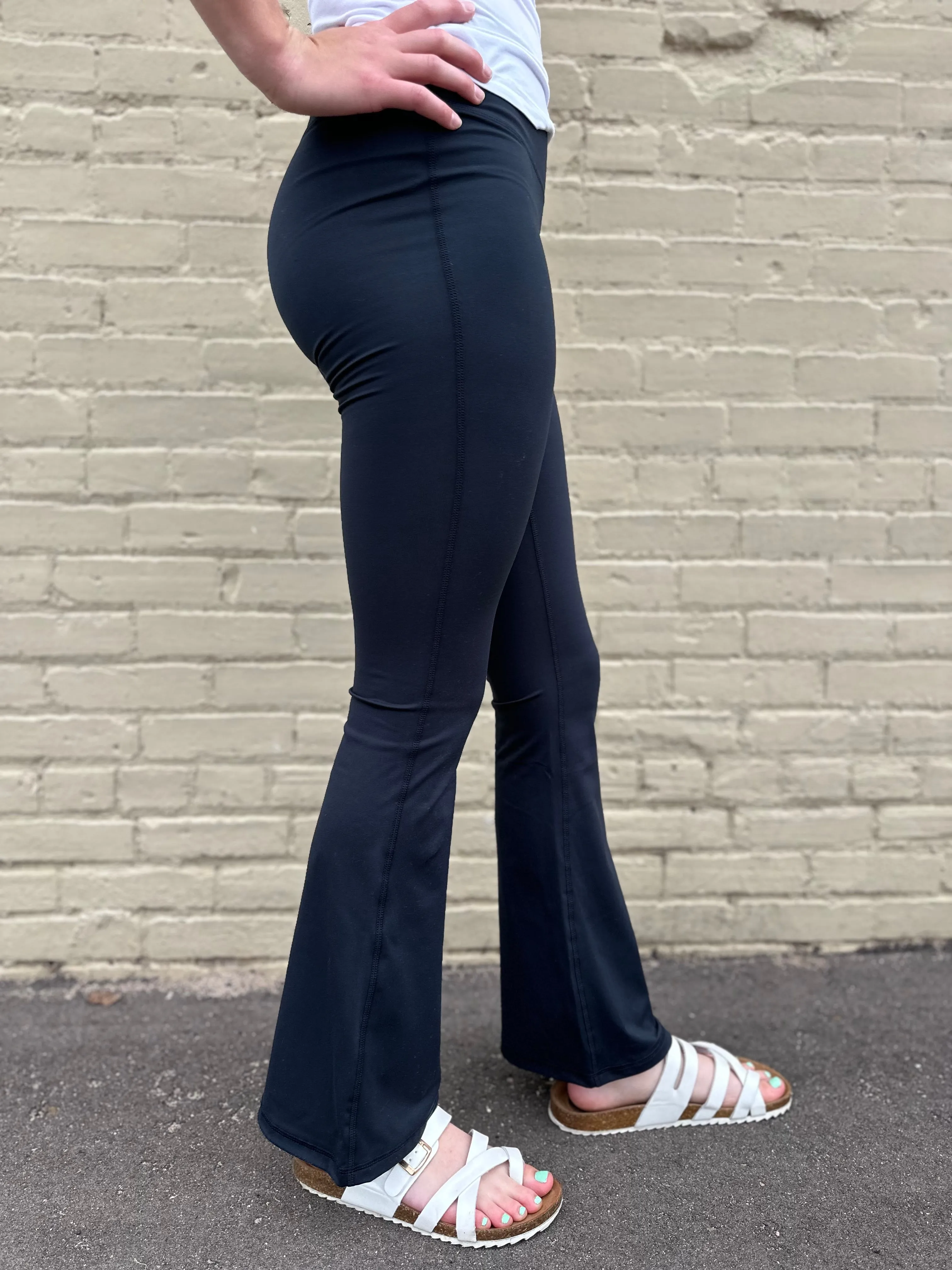 High Waisted Flare Leggings