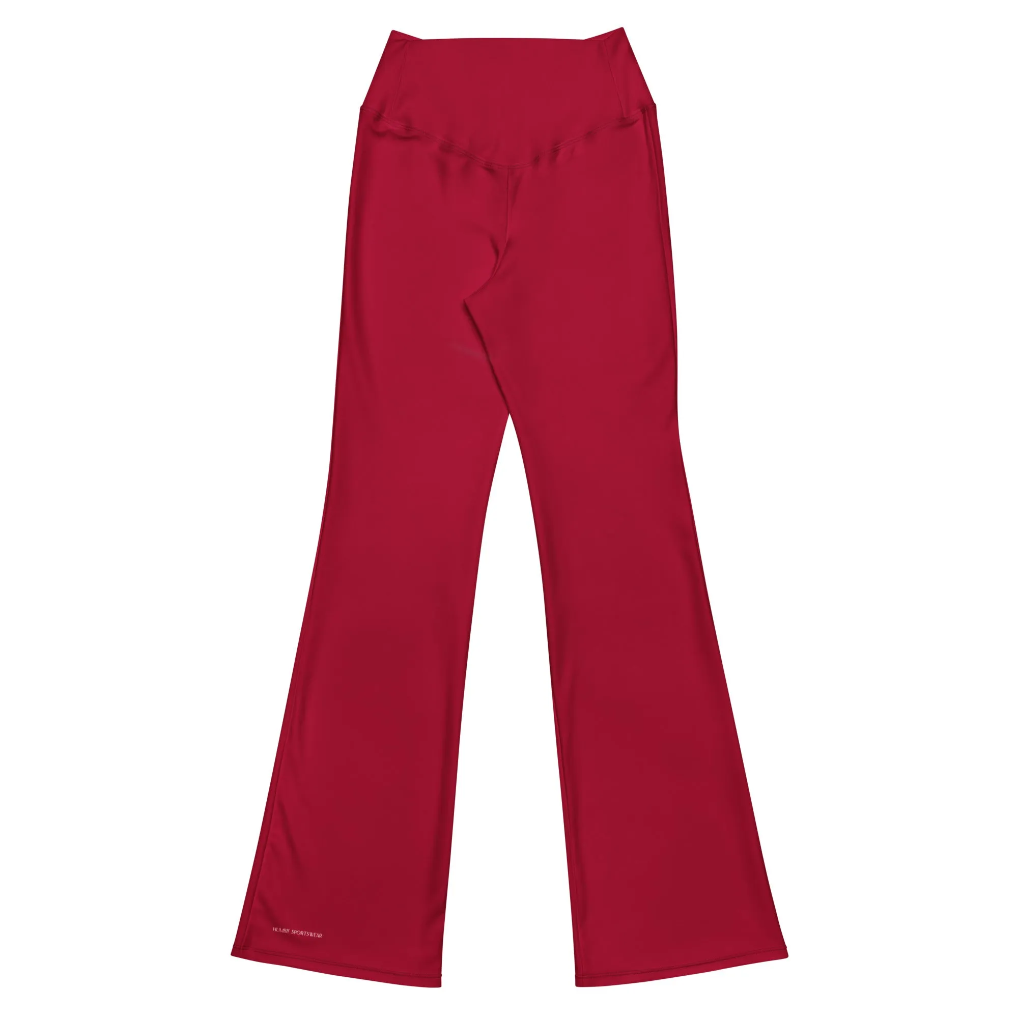 Humble Sportswear™ Women's Carmine Red Flare Leggings