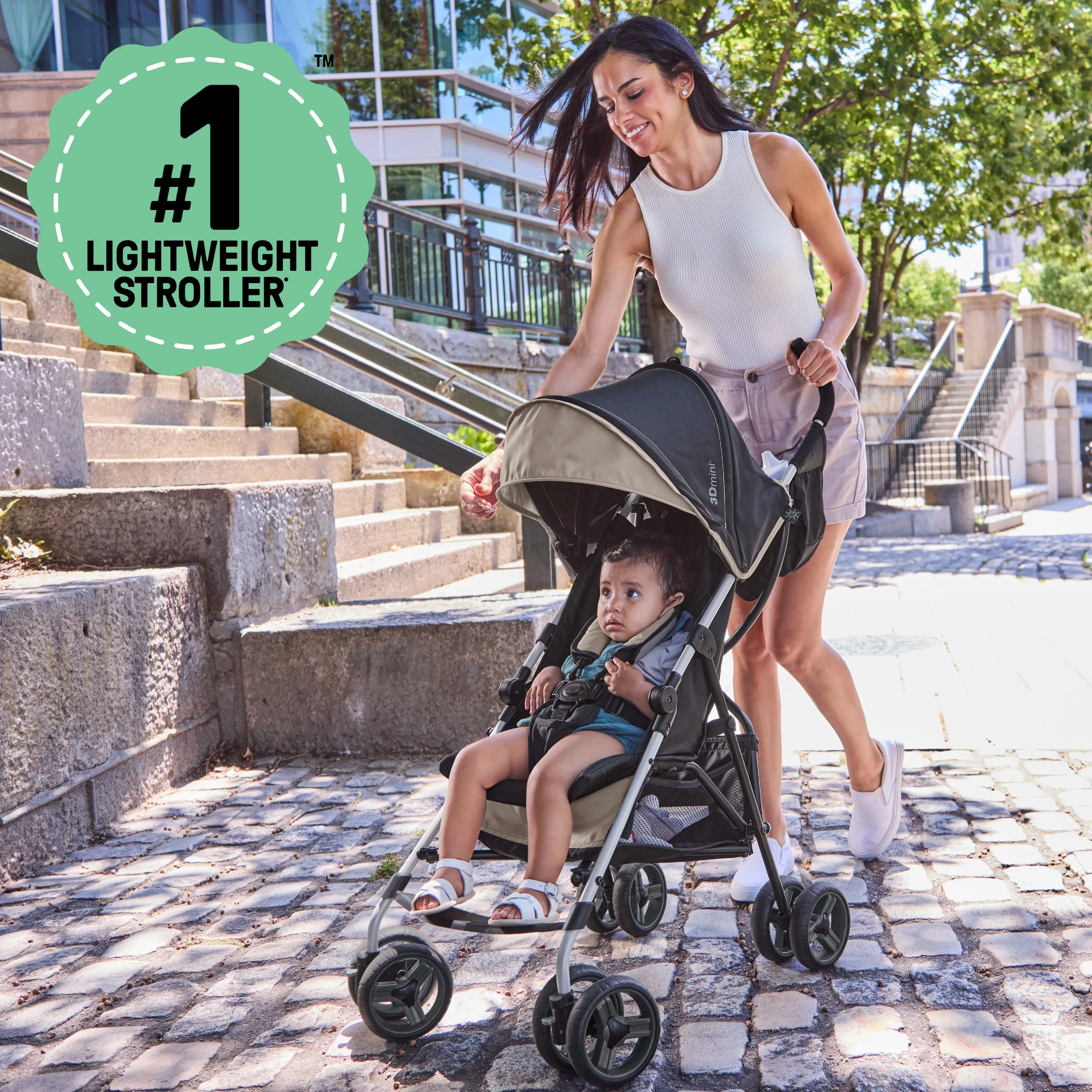 Ingenuity 3Dmini Convenience Stroller, Cashew