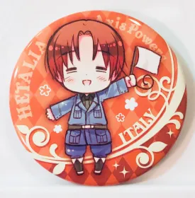 Italy - Can Badge - Ani Kuji - Hetalia Axis Powers 2nd - Prize D