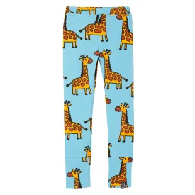 Kukukid Blue Giraffe Leggings