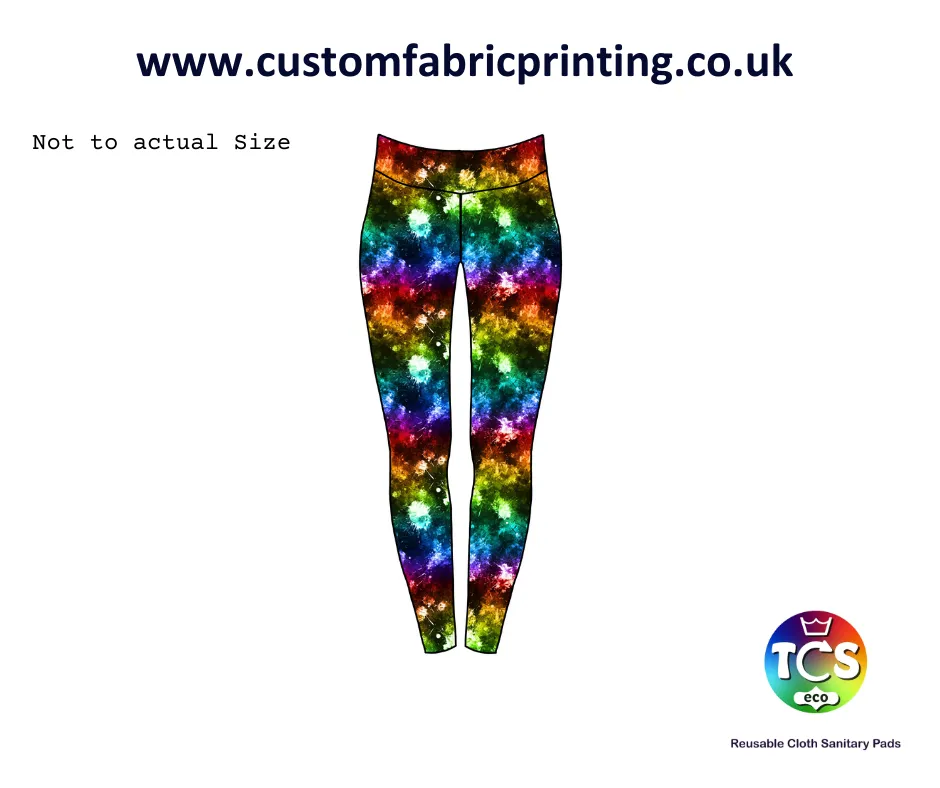 Leggings Rainbow Paint Splats