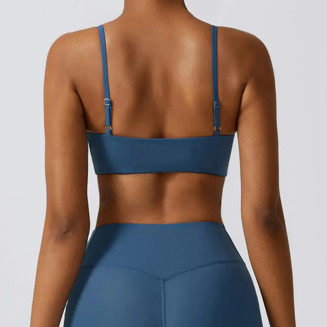 LUCINDA V-NECK SPORTS BRA