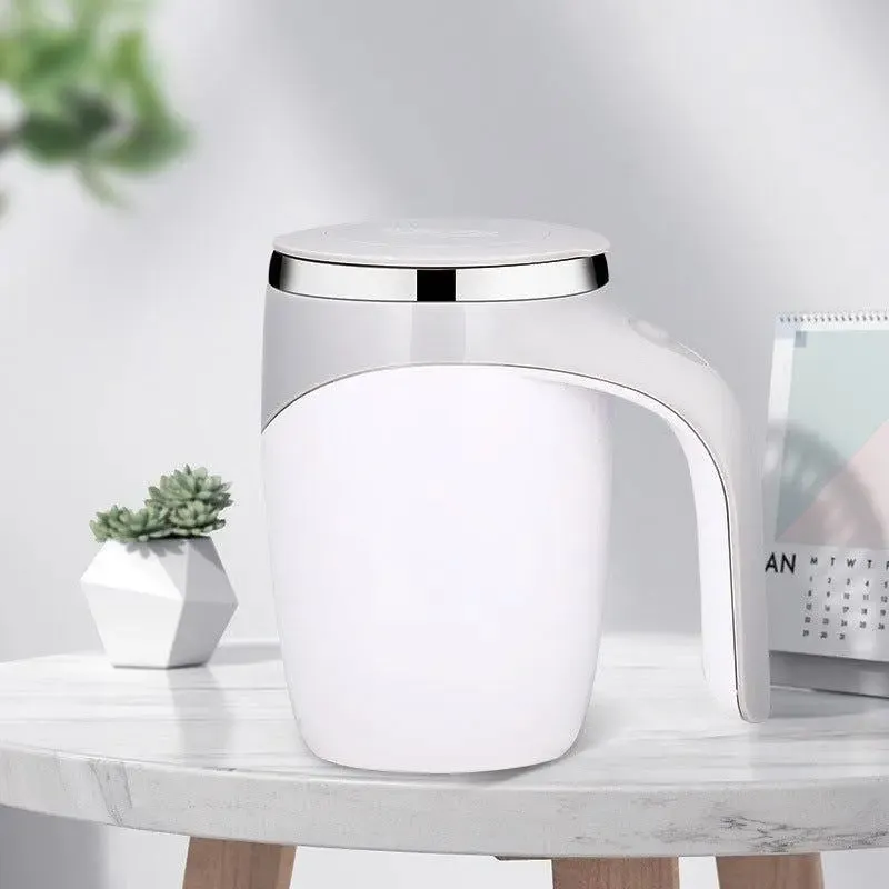 Magnetic Auto-Stir Coffee Cup for Effortless Mixing