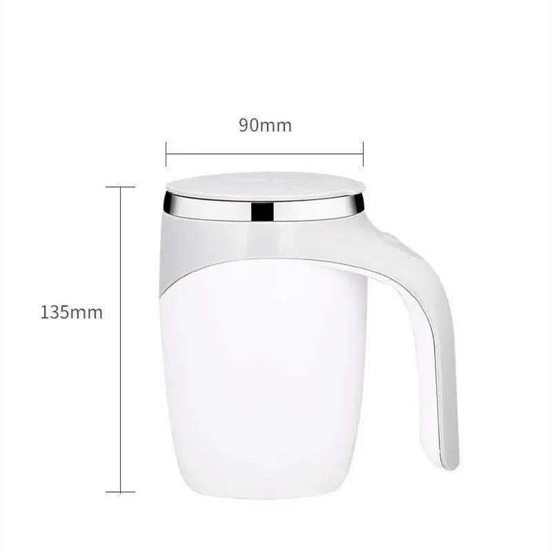 Magnetic Auto-Stir Coffee Cup for Effortless Mixing