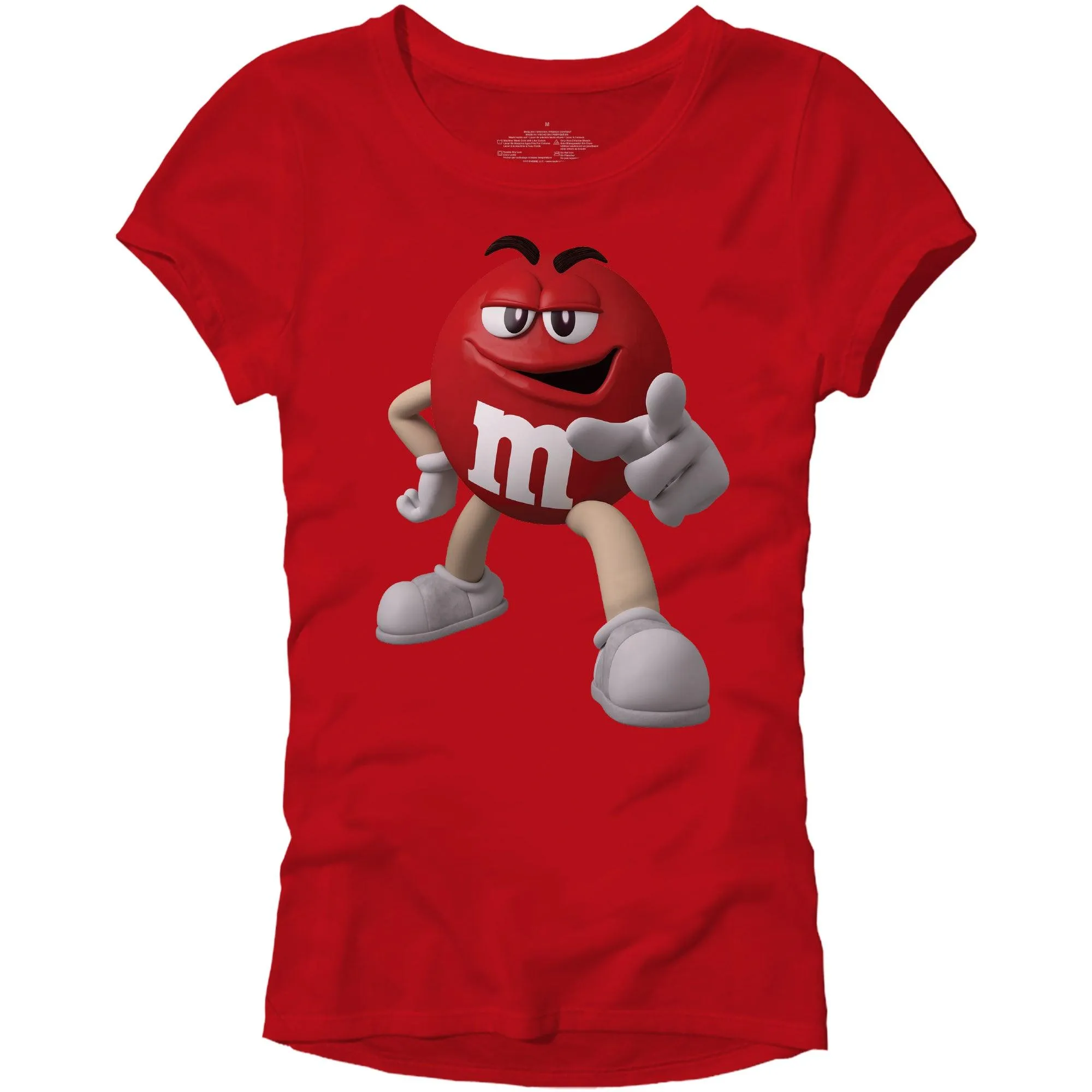 M&M's Candy Character Face Juniors T-Shirt