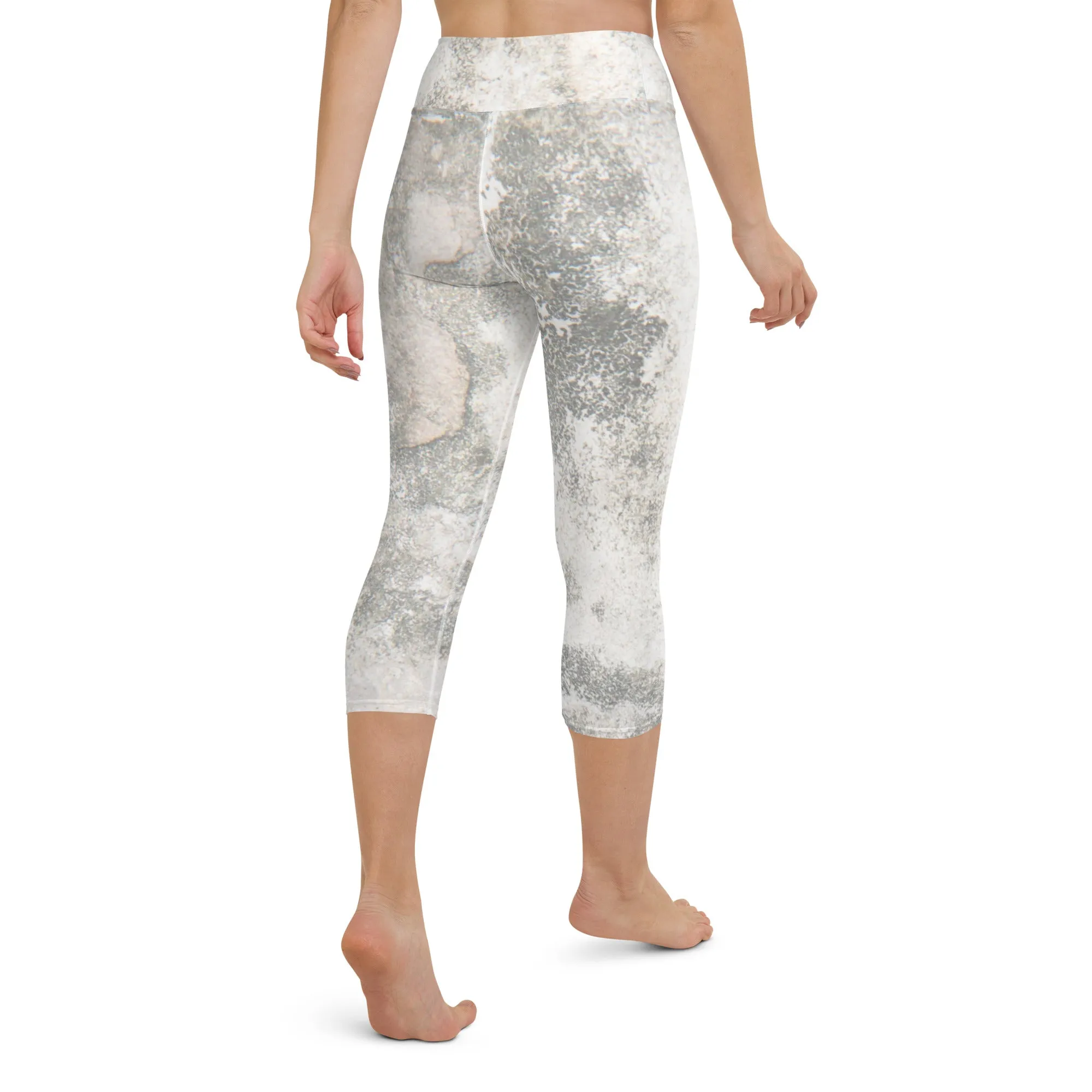 Marble Design Yoga Capri Leggings Style Meets Comfort