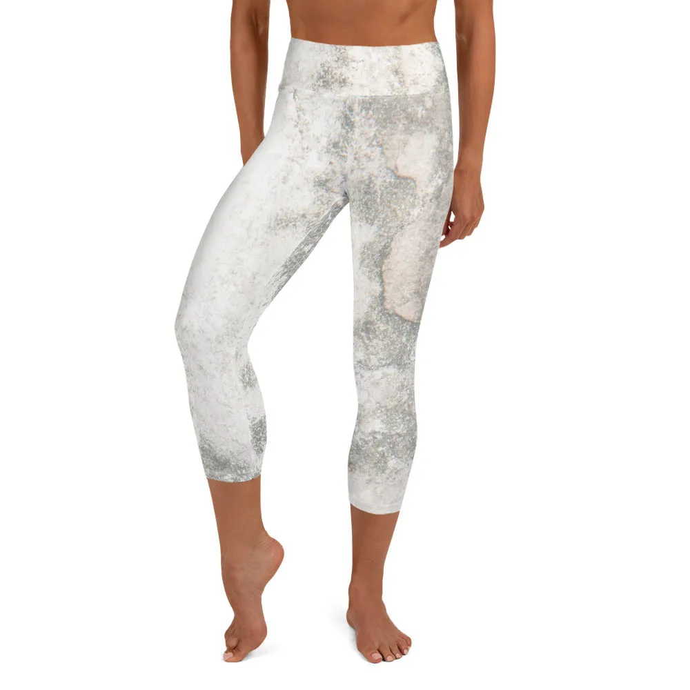 Marble Design Yoga Capri Leggings Style Meets Comfort