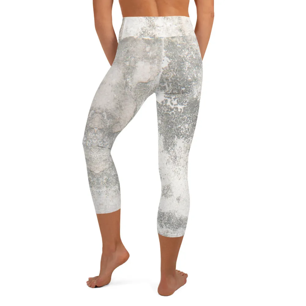 Marble Design Yoga Capri Leggings Style Meets Comfort