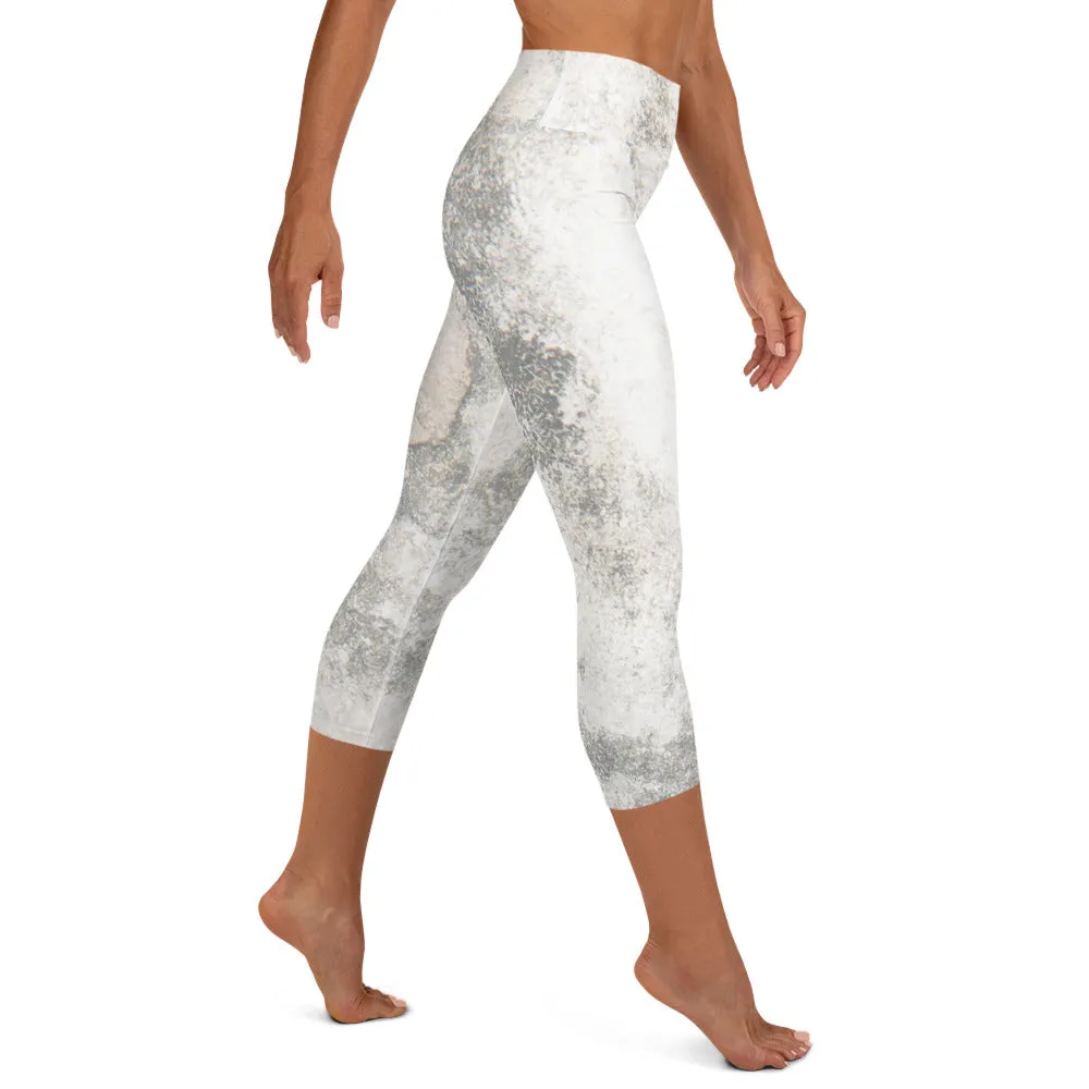 Marble Design Yoga Capri Leggings Style Meets Comfort