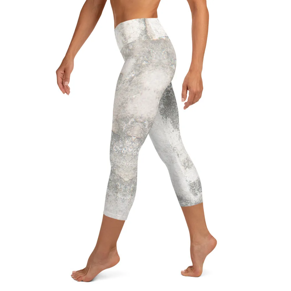 Marble Design Yoga Capri Leggings Style Meets Comfort