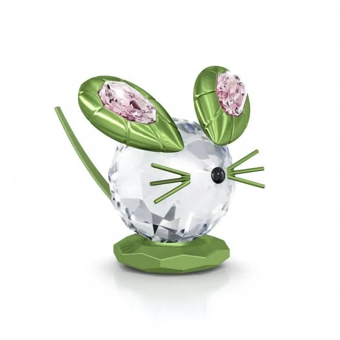 Mouse Dulcis GreenLarge Crystal Ornament 5619214