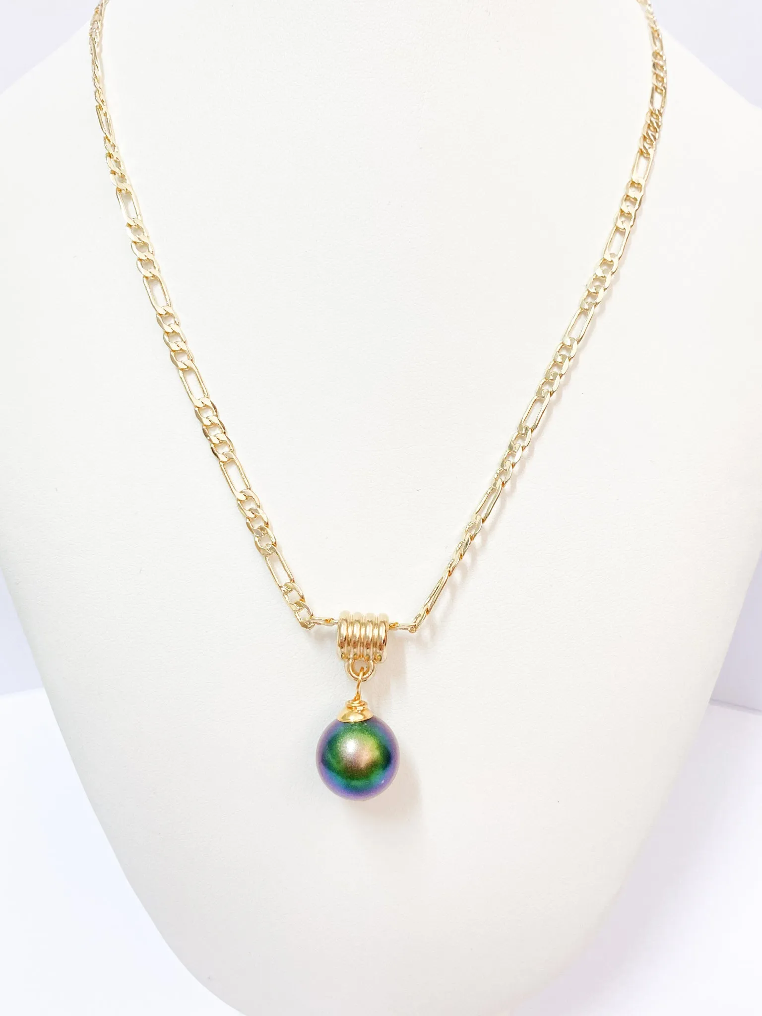 NANIA - Premium Swarovski Green Tone Pearl Set