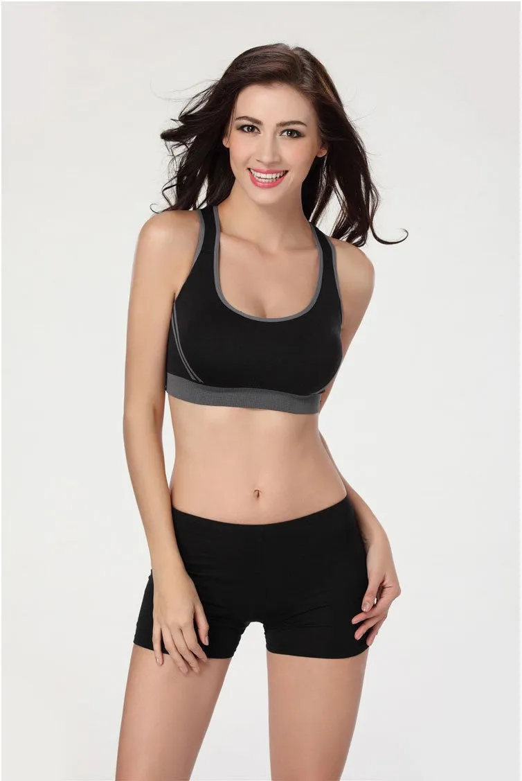 New Arrival Women Sexy Racerback Stretch Yoga Athletic Sports Bras Crop Bra