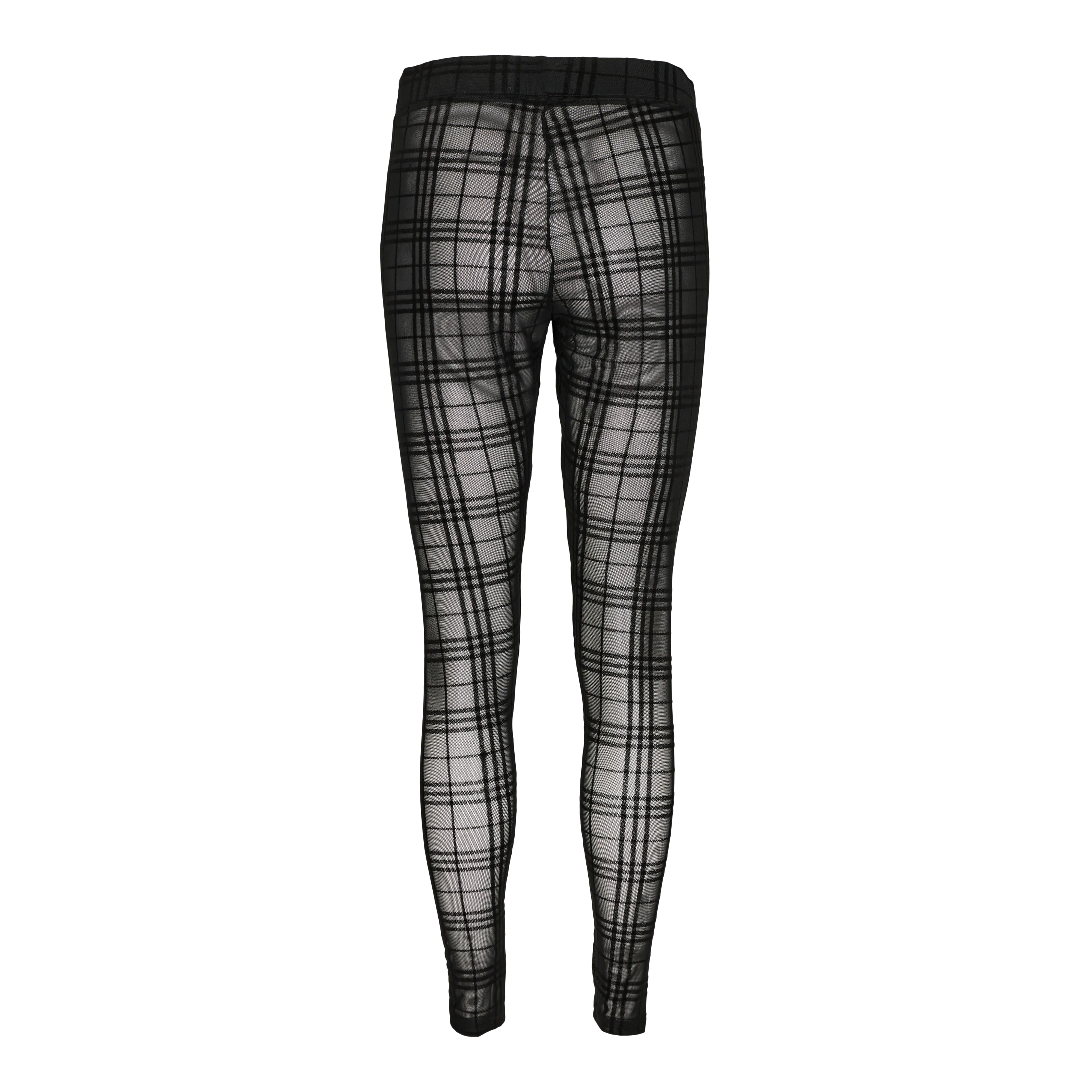 NILLA-LEGGING - BLACK FLOCK CHECK