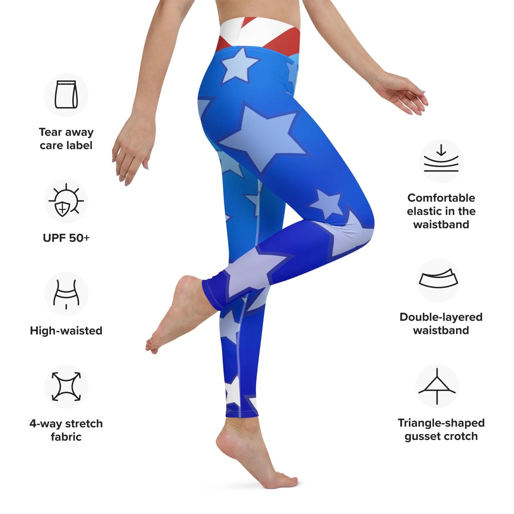 Patriot Yoga Leggings lioness-love