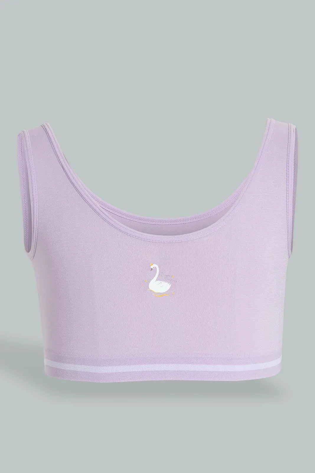 Purple And Grey Sports Bra (Pack of 2)