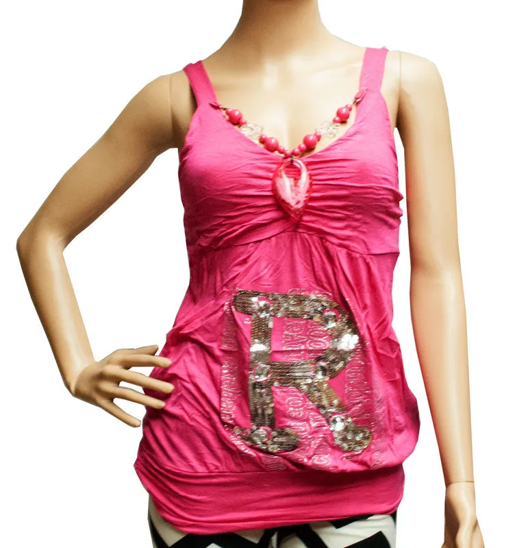 "R" for Romance Initial Fashion Blouses