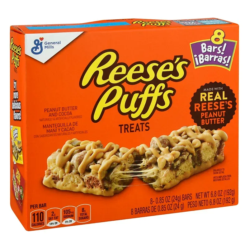 Reese's Puffs Treat Bar 8 Pack