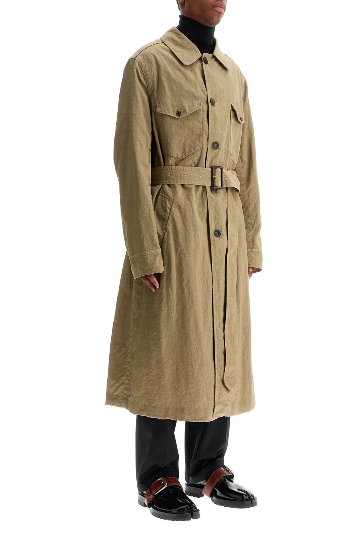 Reversible Long Trench Coat