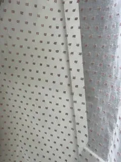 Scottish Madras By the Meter Polka Dot in Baby Pink 66” Wide to finish