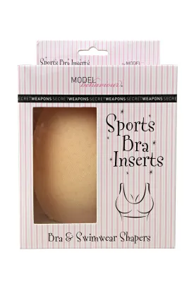 SECRET WEAPONS <BR>
Sports Bra & Swimwear Bra Inserts <BR>
Nude <BR>