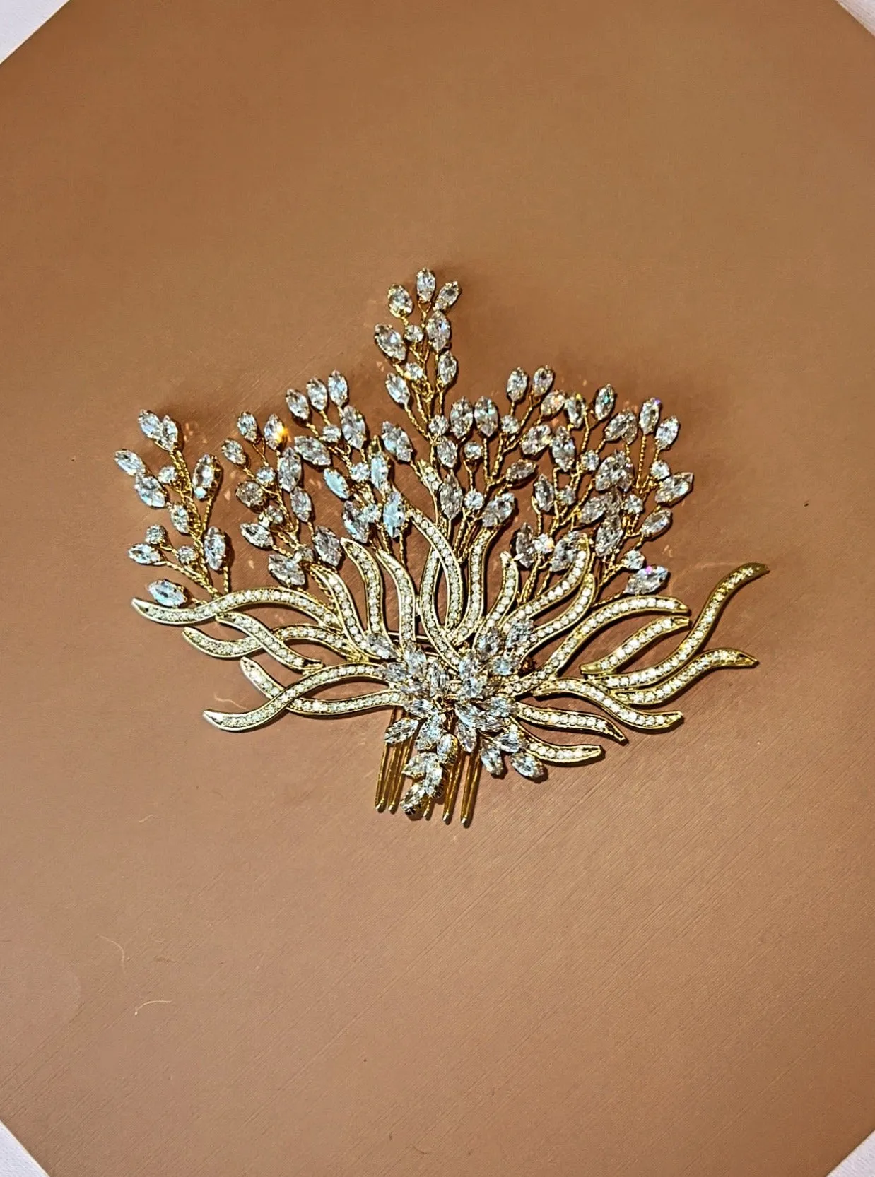 SERENA Swarovski Hair Comb, Wedding Headpiece