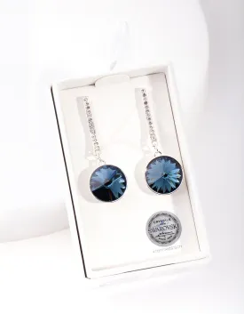 Silver Swarovski Dazzle Drop Earring