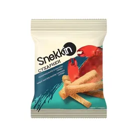 Snekkin Wheat-Rye Croutons with Crab Flavor, 70g