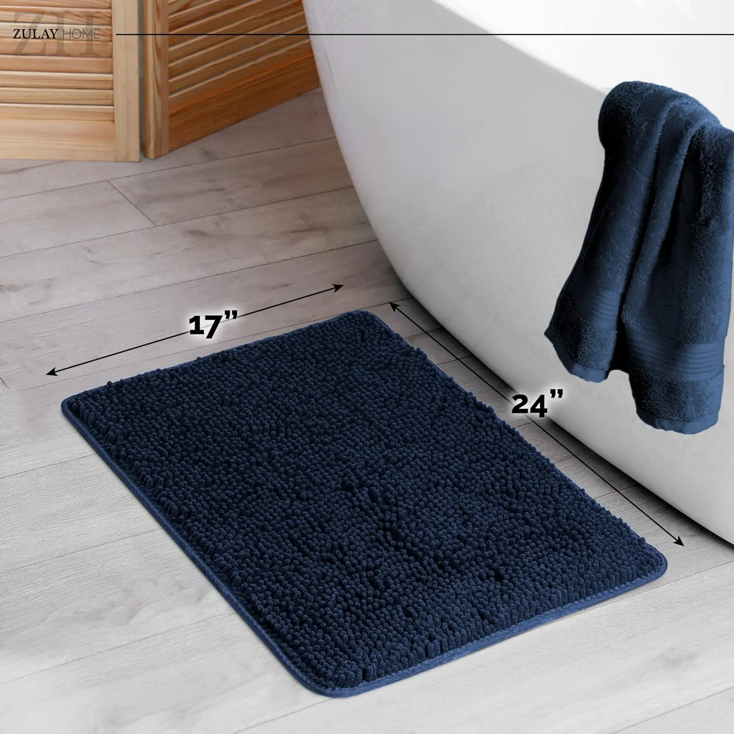 Soft Shaggy Bathroom Rug