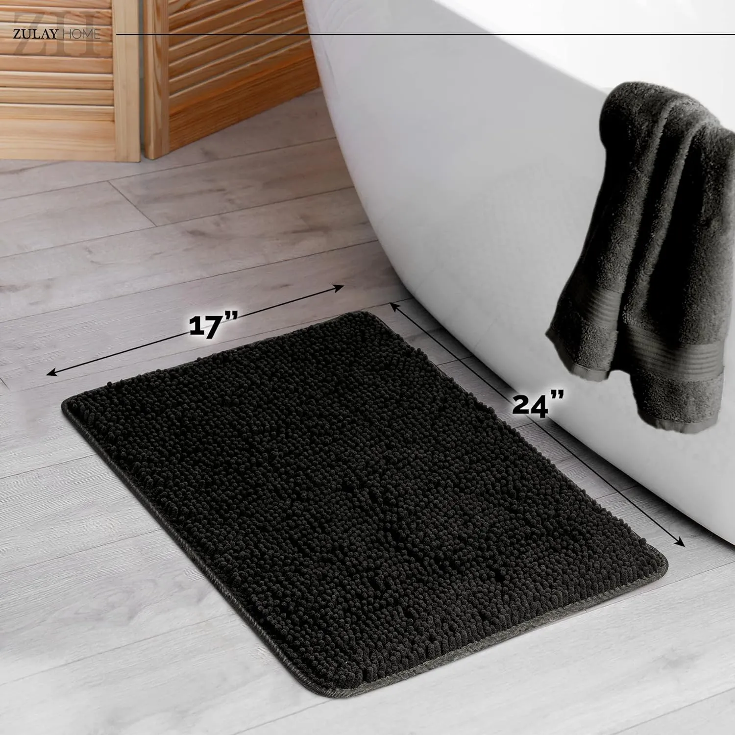 Soft Shaggy Bathroom Rug