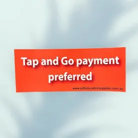 Sticker: Tap and Go Payment Preferred