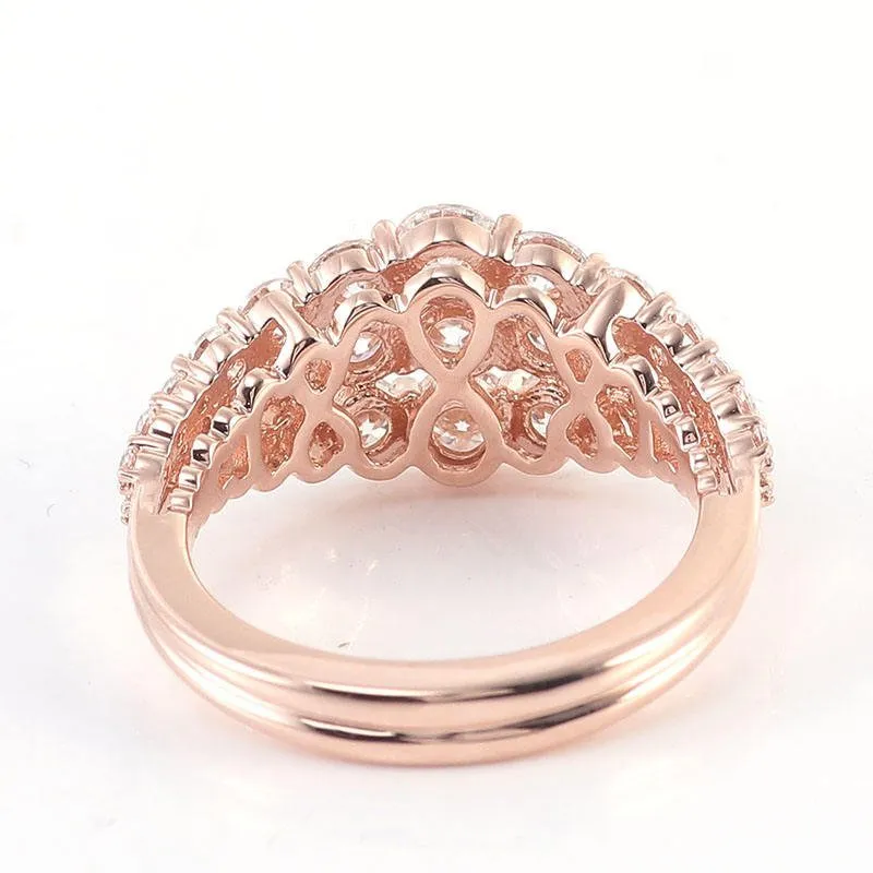 Tiara Tiered Wedding Band