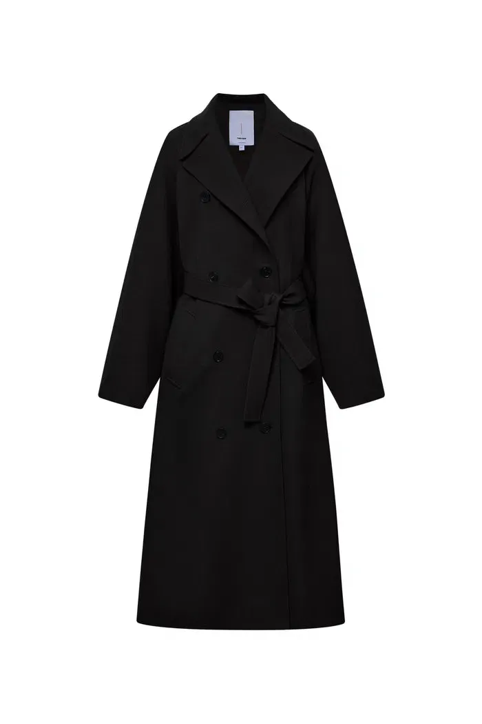 Tomi Trench Coat in Wool Twill