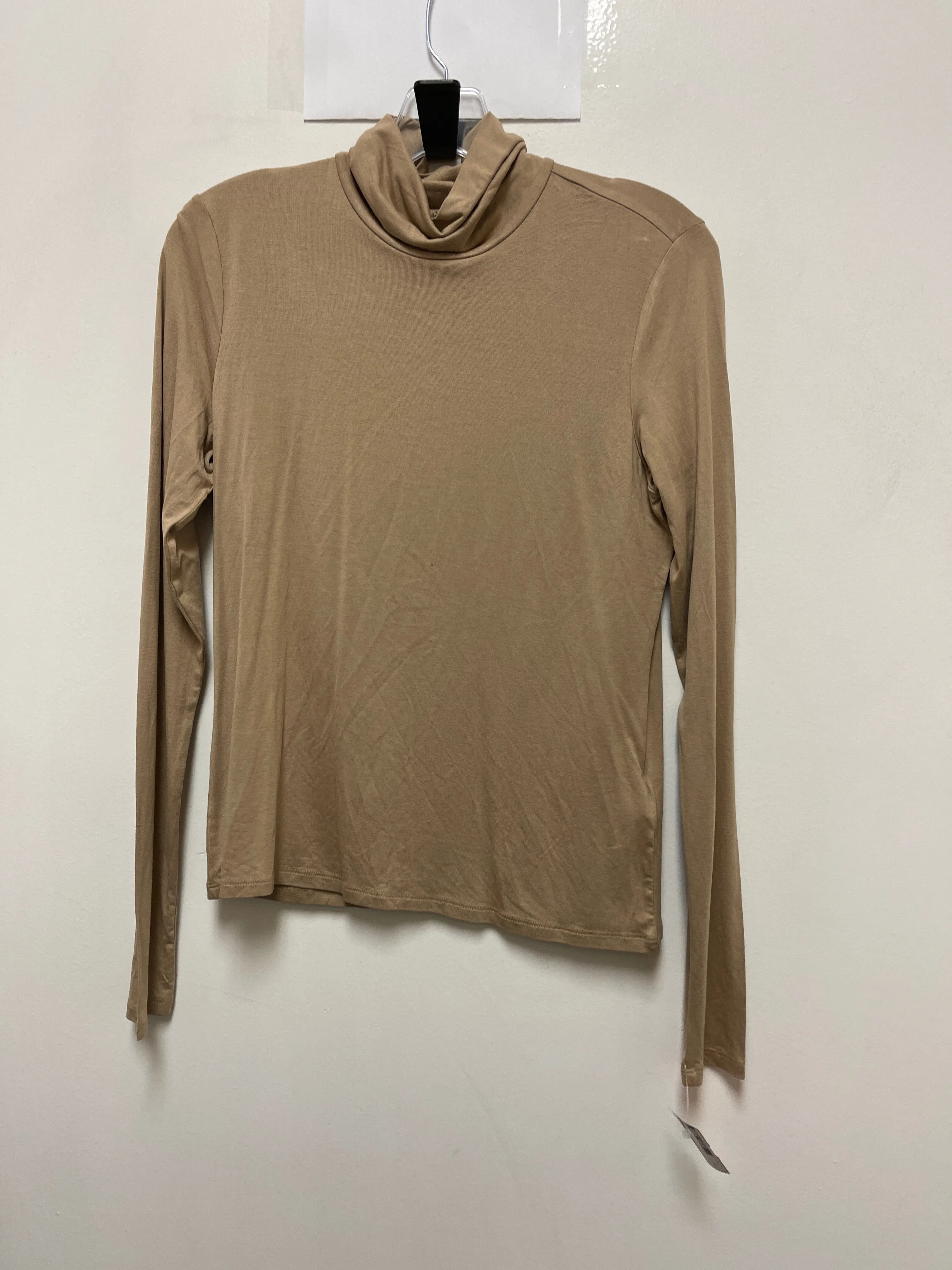 Top Long Sleeve By H&m In Tan, Size: M