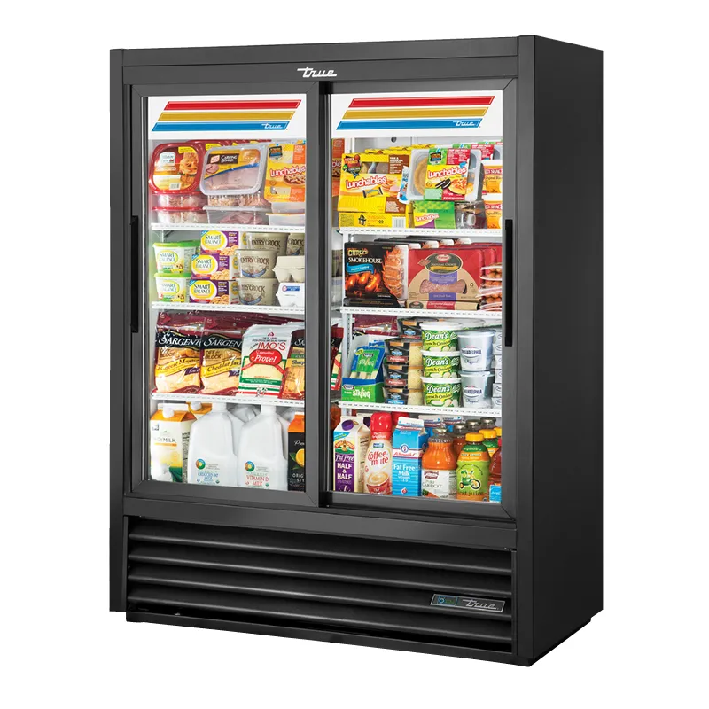 True Refrigeration GDM-41SL-60-HC-LD_BL Convenience Store Cooler Two-section