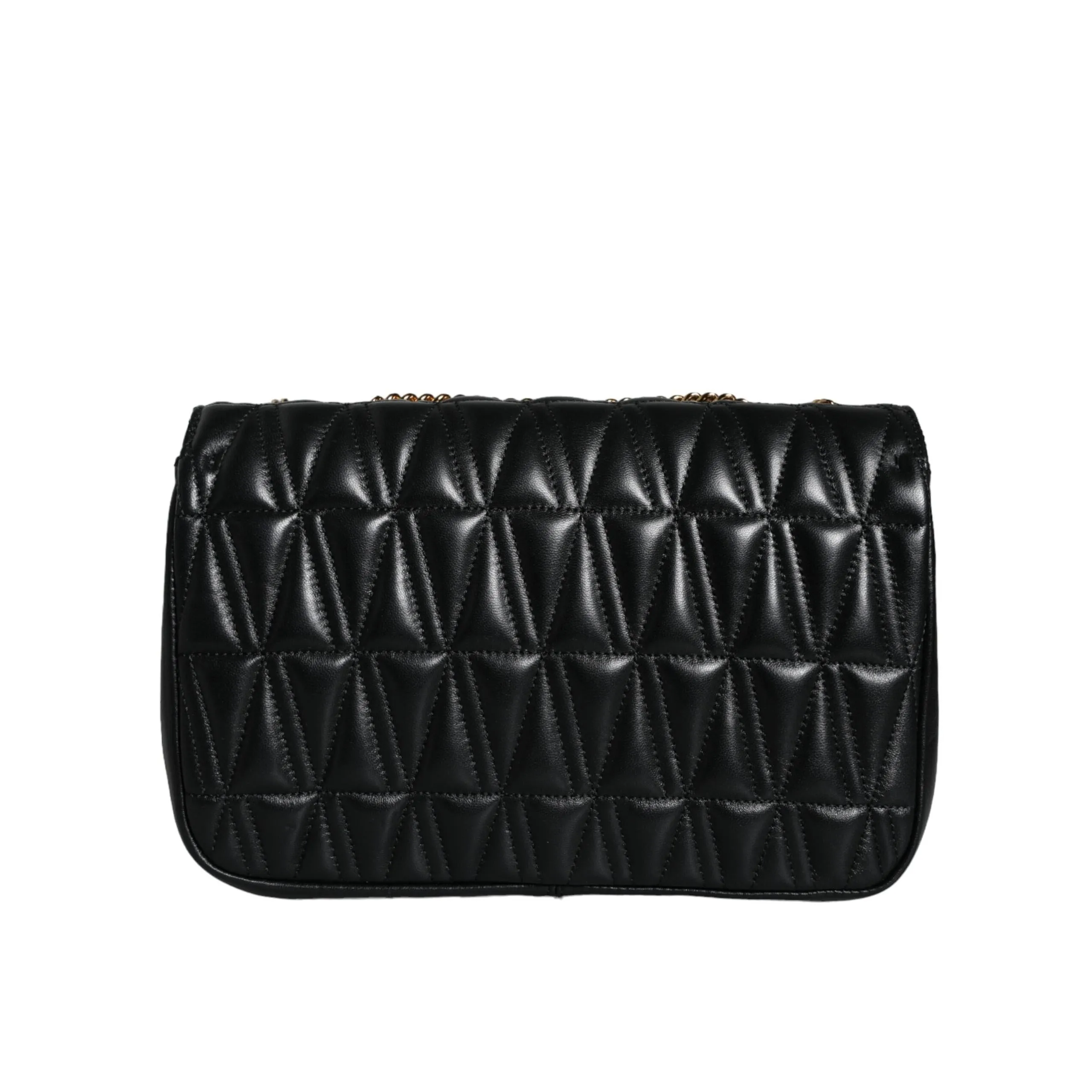 Versace Black Mini Nappa Leather Crossbody Shoulder Bag