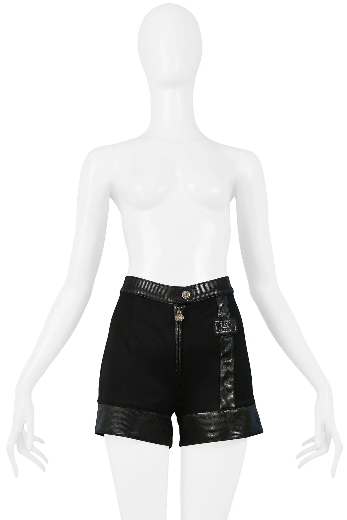 VERSACE COUTURE BLACK SHORTS