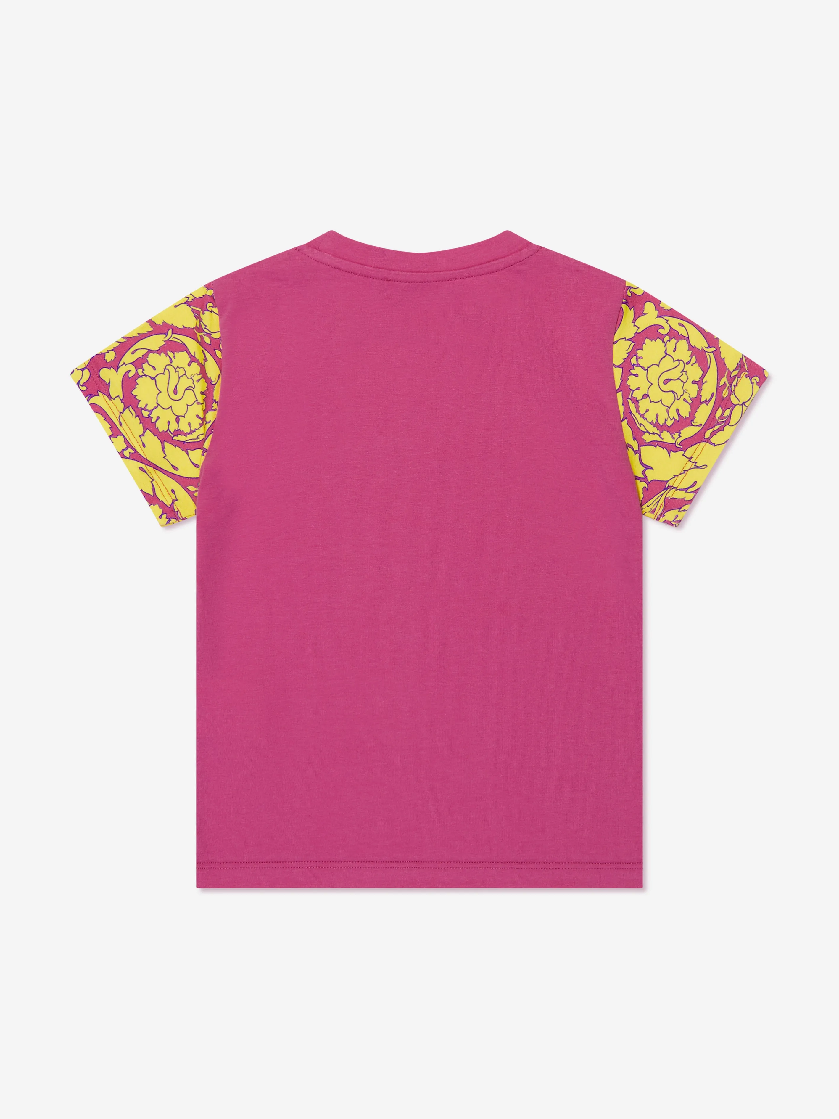 Versace Girls Barocco Logo T-Shirt in Pink